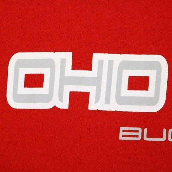 Ohio State Buckeyes OSU Muscle T-Shirt Shirt‎ Red Sleeveless L Large - Picture 8 of 12